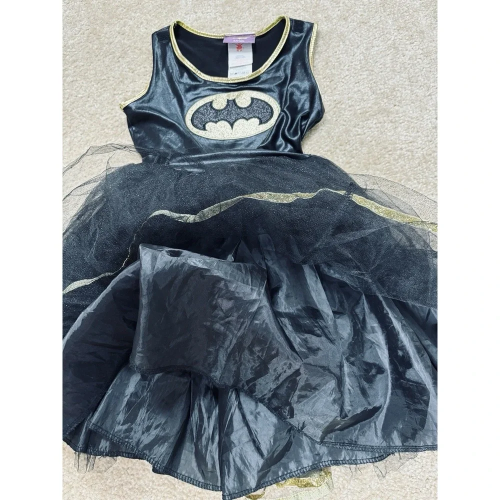 Rubie's Batgirl Girls Costume Dress Black Gold Youth Medium